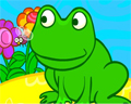 little green frog